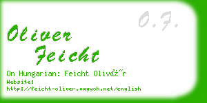 oliver feicht business card